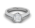Load image into Gallery viewer, 1 Carat Solitaire Platinum Diamond Shank Ring JL PT RH RD 100   Jewelove.US
