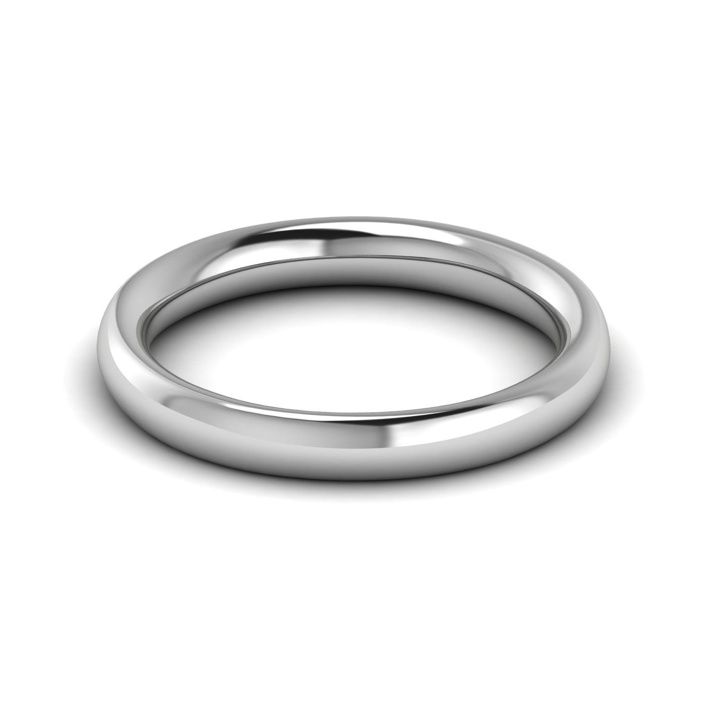 Plain Platinum Ring for Women JL PT WB 116   Jewelove.US