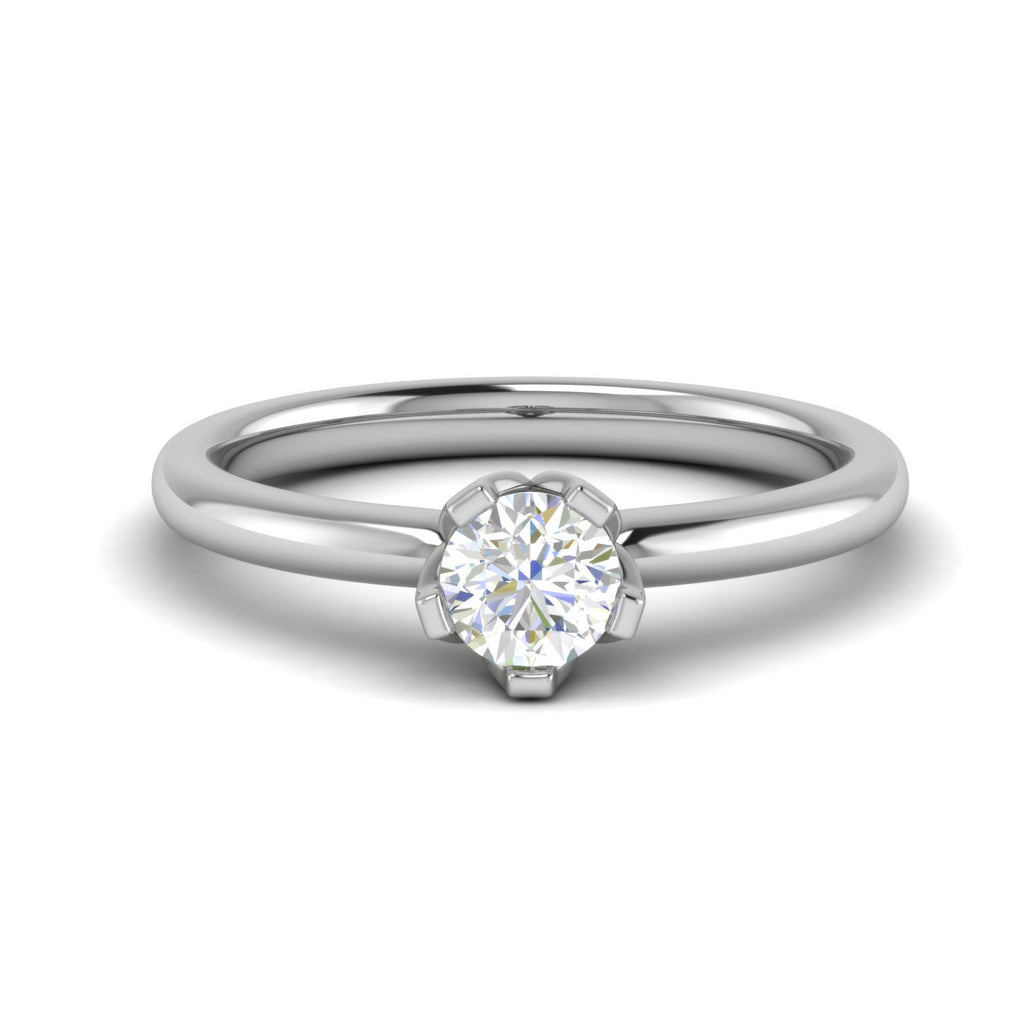 1 Carat Solitaire Platinum Ring JL PT RS RD 101   Jewelove.US