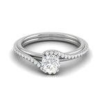 Load image into Gallery viewer, 0.30 cts Solitaire Diamond Split Shank Platinum Ring JL PT RP RD 175   Jewelove.US
