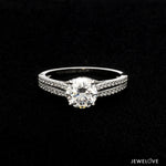 Load image into Gallery viewer, 1 Carat. Solitaire Platinum Diamond Split Shank Ring JL PT 1221   Jewelove.US
