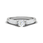 Load image into Gallery viewer, 0.30cts Solitaire Diamond Split Shank Platinum Ring JL PT WB5582E   Jewelove.US
