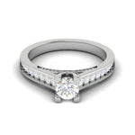 Load image into Gallery viewer, 0.30 cts Solitaire Diamond Shank Platinum Ring JL PT RP RD 140   Jewelove.US
