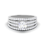 Load image into Gallery viewer, 0.50 cts Solitaire Diamond Split Shank Platinum Ring JL PT RP RD 149   Jewelove.US
