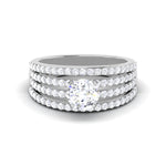 Load image into Gallery viewer, 0.50 cts Solitaire Diamond Split Shank Platinum Ring JL PT RP RD 149   Jewelove.US
