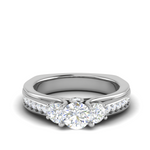 Load image into Gallery viewer, 1.00 cts. Pointer Platinum Solitaire Ring JL PT R3 RD 144  Default-Title Jewelove.US
