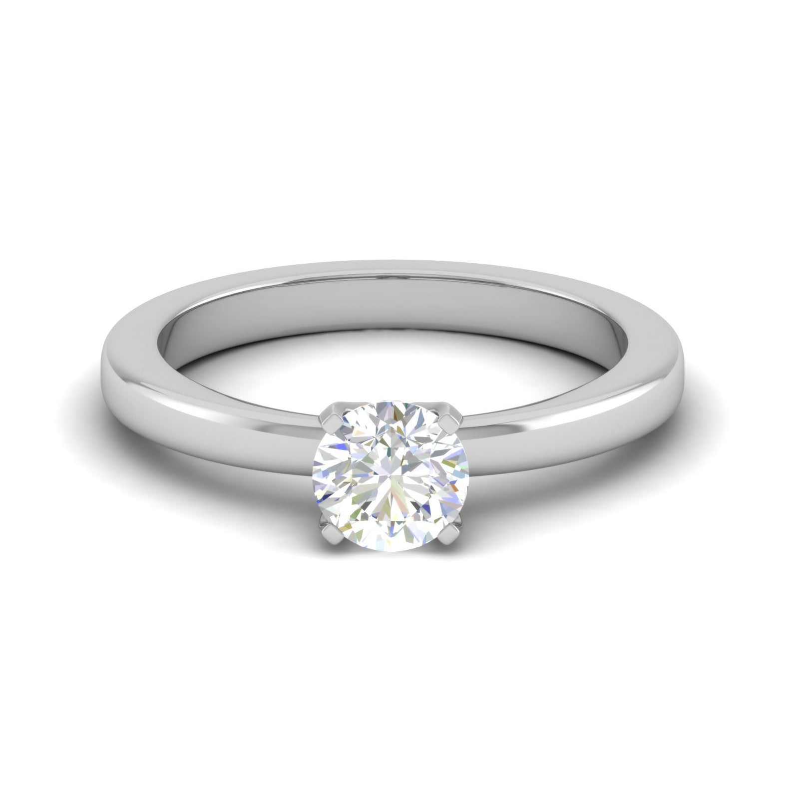 0.30 cts Solitaire Platinum Ring JL PT RS RD 180   Jewelove.US