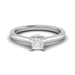 Load image into Gallery viewer, 0.50 cts Princess Cut Solitaire Platinum Diamonds Ring JL PT RS PR 182   Jewelove.US
