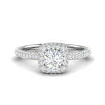 Load image into Gallery viewer, 0.50 cts Double Square Diamond Split Solitaire Platinum Ring JL PT RH RD 231   Jewelove.US
