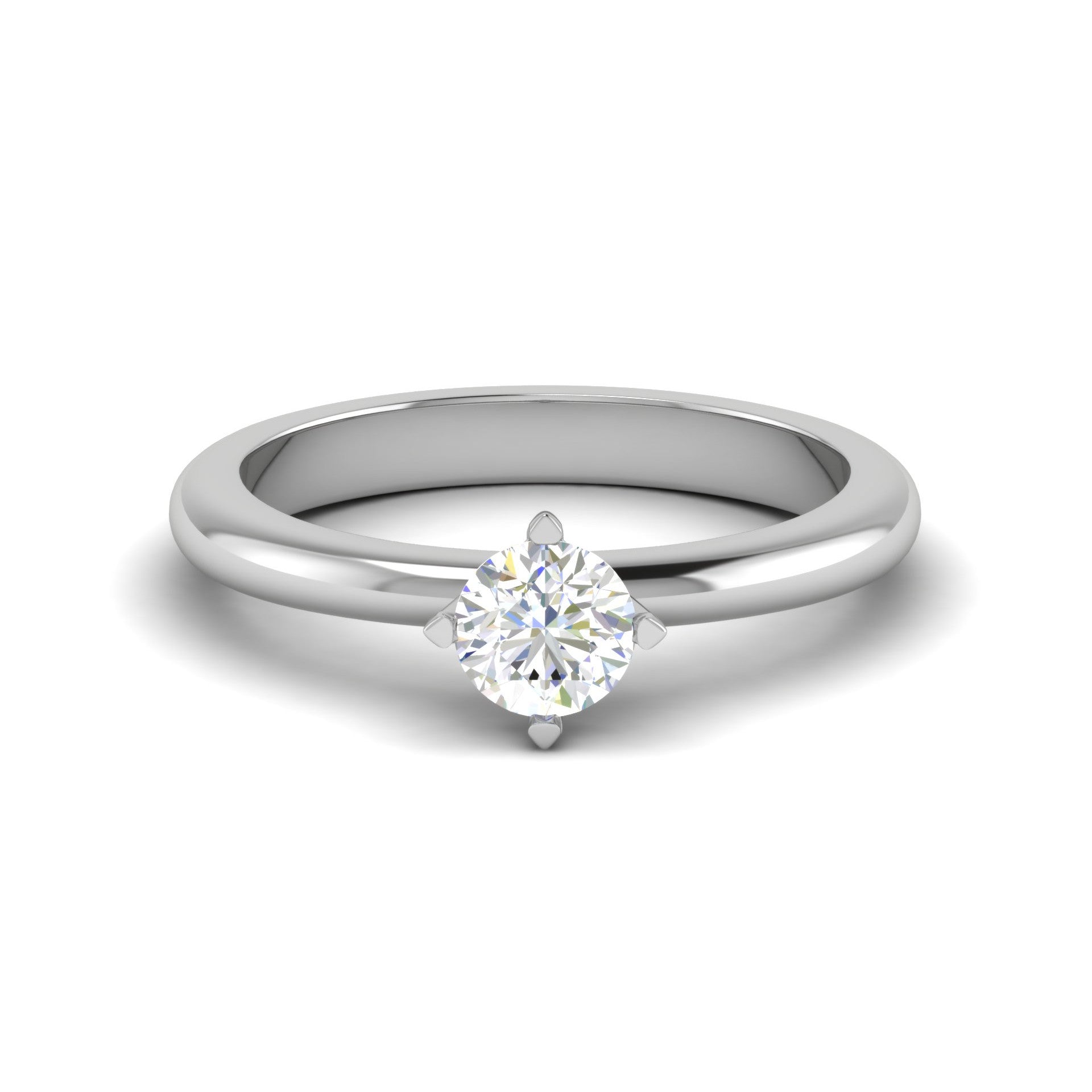 0.30 cts Solitaire Platinum Ring JL PT RS RD 158   Jewelove.US