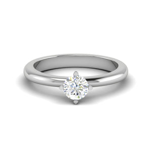 0.30 cts Solitaire Platinum Ring JL PT RS RD 158   Jewelove.US