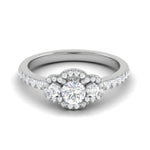 Load image into Gallery viewer, 0.30 cts Solitaire Diamond Shank Platinum Ring JL PT RP RD 116   Jewelove.US
