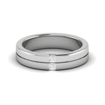 Load image into Gallery viewer, Platinum Unisex Ring with Diamonds JL PT MB PR 135  Women-s-Band-only Jewelove.US
