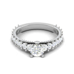 Load image into Gallery viewer, 0.25 cts Solitaire Diamond Split Shank Platinum Ring for Women JL PT RV RD 129   Jewelove
