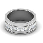 Load image into Gallery viewer, Platinum Ring with Diamonds for Men JL PT MB RD 143   Jewelove.US
