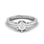 Load image into Gallery viewer, 0.70 cts Solitaire 6 Prongs Platinum Ring JL PT RS RD 114   Jewelove.US
