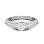 Load image into Gallery viewer, 0.30 cts Solitaire Diamond Shank Platinum Ring JL PT RP RD 168   Jewelove.US
