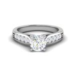 Load image into Gallery viewer, 0.50cts Solitaire Diamond Shank Platinum Ring JL PT WB5799E   Jewelove.US
