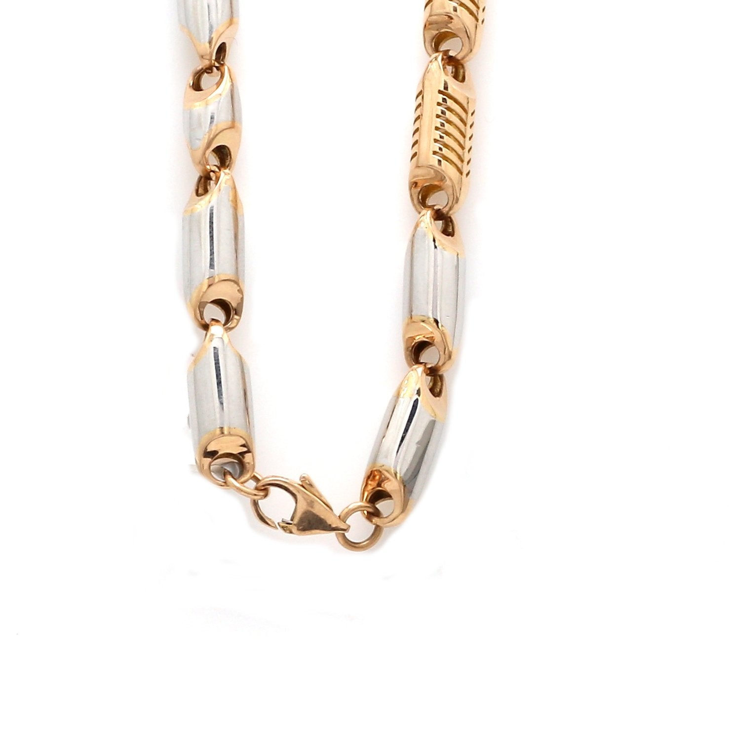 Heavy Platinum & Rose Gold Chain for Men JL PT CH 1002