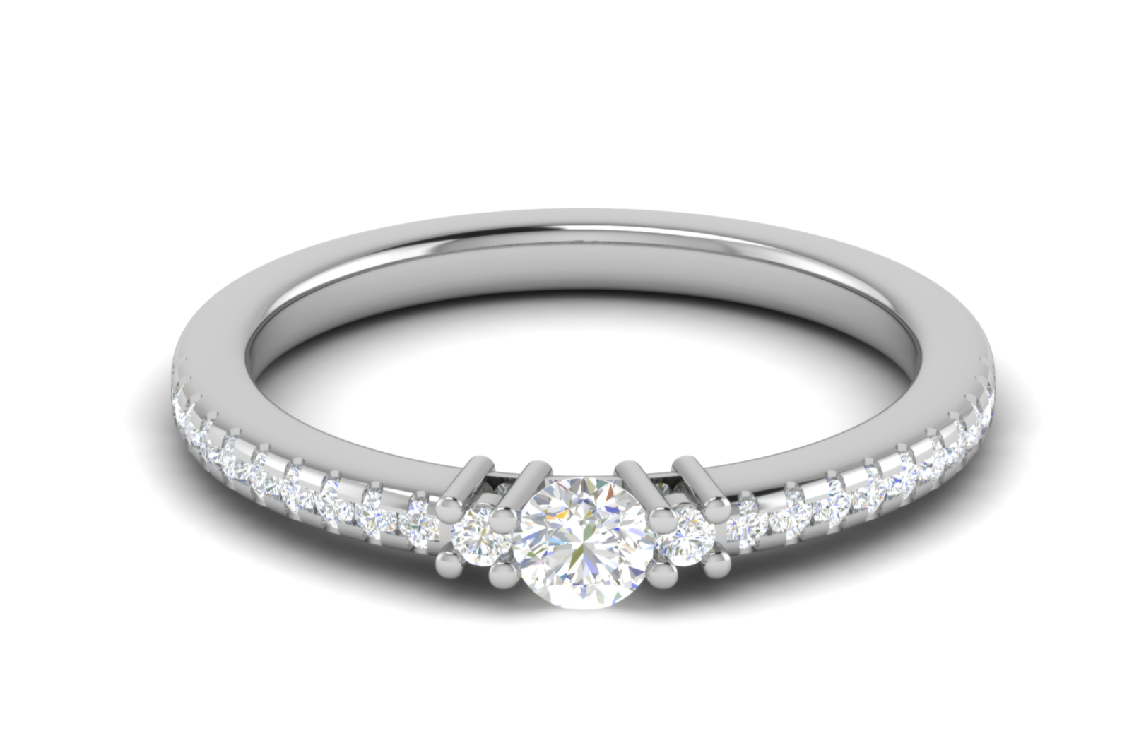 0.30 cts Solitaire Platinum Diamond Ring JL PT R3 RD 177   Jewelove.US