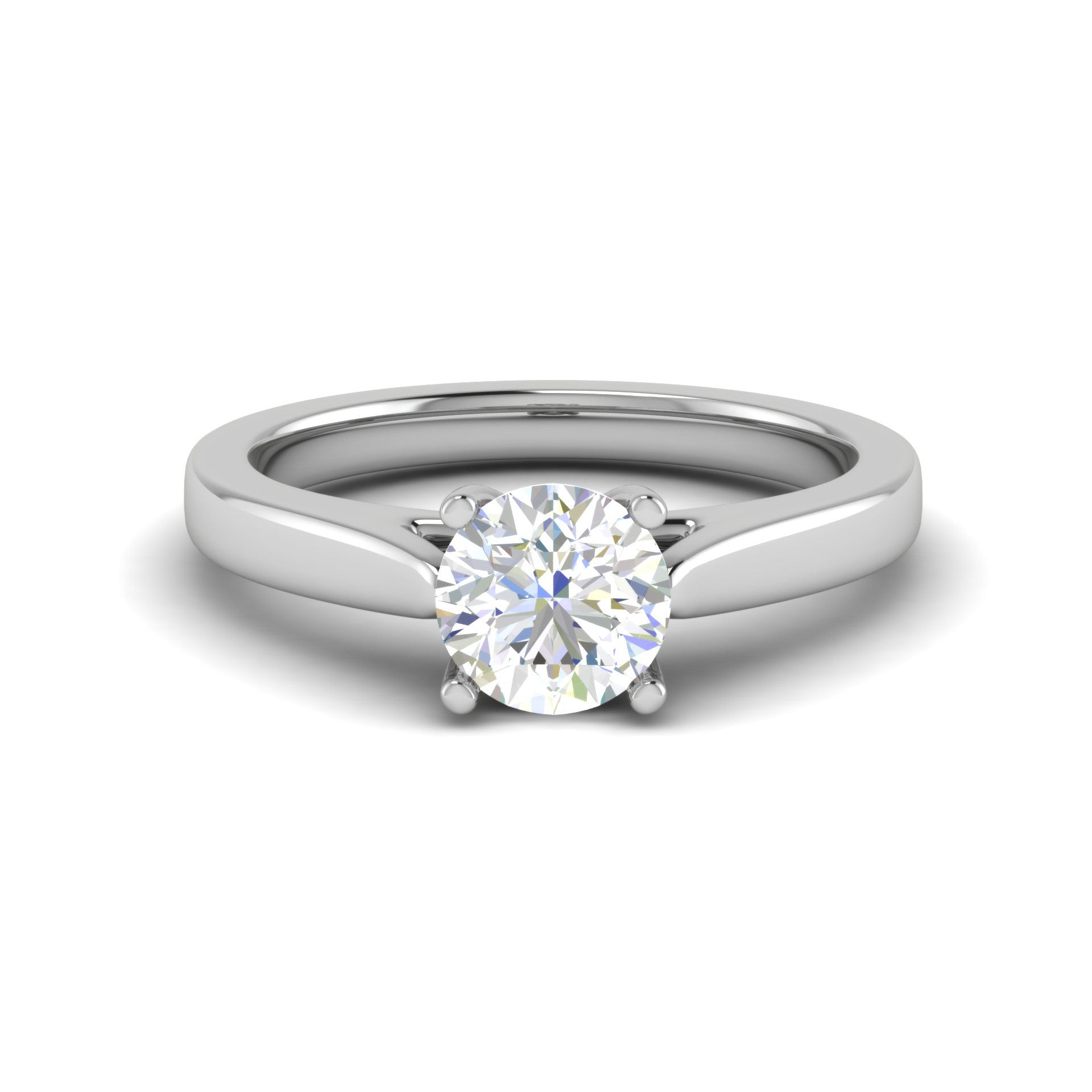 0.50 cts Solitaire Platinum Ring JL PT RS RD 151   Jewelove.US
