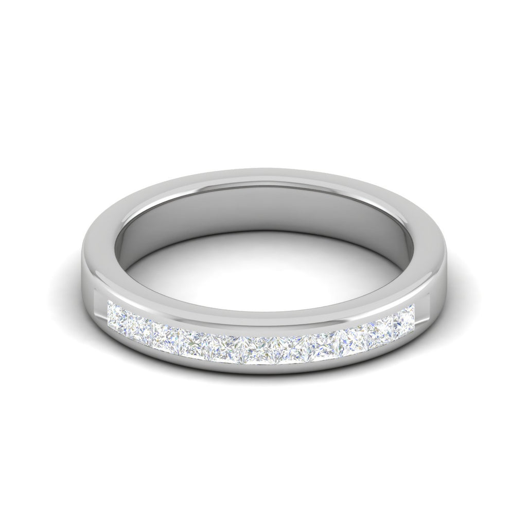 Platinum Princess Cut Diamond Ring for Women JL PT WB RD 159   Jewelove