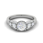 Load image into Gallery viewer, 0.30 cts Solitaire Designer Diamond Platinum Ring for Women JL PT RV RD 132   Jewelove
