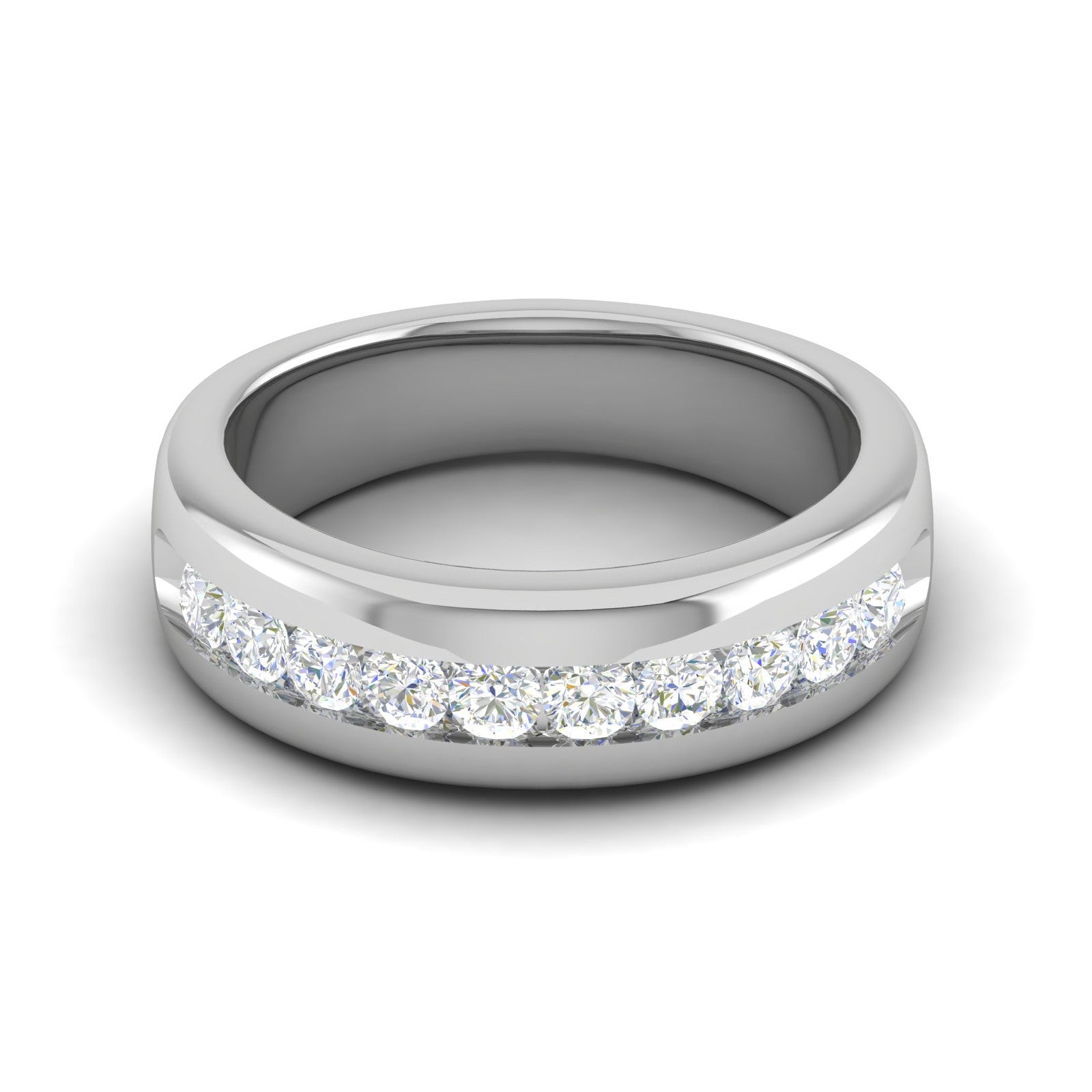 Platinum Ring with Diamonds for Women JL PT MB RD 100   Jewelove.US
