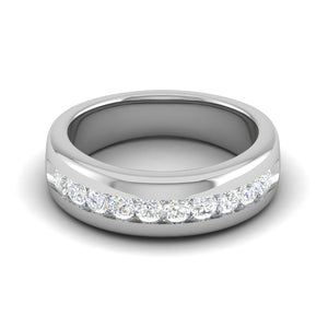 Platinum Ring with Diamonds for Women JL PT MB RD 100   Jewelove.US