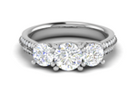 Load image into Gallery viewer, 1.00 cts. Solitaire Twisted Shank Platinum Ring JL PT R3 RD 137   Jewelove.US

