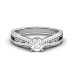 Load image into Gallery viewer, 0.30 cts Solitaire Diamond Split Shank Platinum Ring JL PT RP RD 165   Jewelove.US

