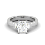 Load image into Gallery viewer, 0.70cts Emerald Cut Solitaire Diamond Platinum Ring JL PT RETSS1241   Jewelove.US
