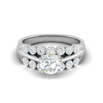 Load image into Gallery viewer, 0.30cts Solitaire Diamond Split Shank Platinum Ring JL PT WB5665E   Jewelove.US
