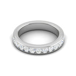 Load image into Gallery viewer, 7 Pointer Platinum Diamond Half Eternity Ring for Women JL PT WB RD 158  VVS-GH Jewelove
