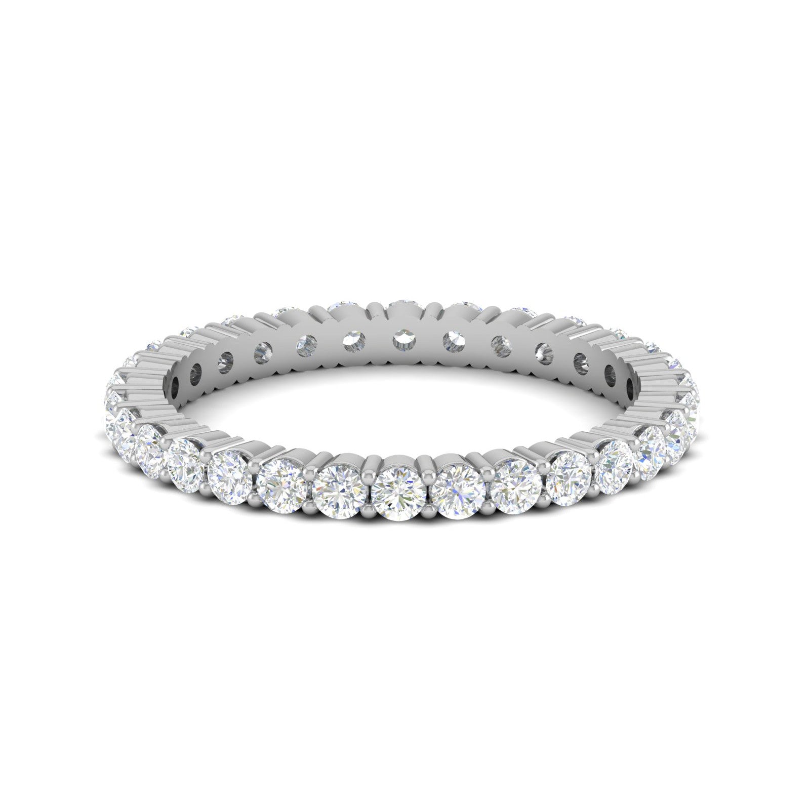 Platinum Ring With Diamonds for Women JL PT ET RD 103   Jewelove.US