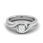 Load image into Gallery viewer, 0.50 cts Designer Solitaire Diamond Platinum Ring JL PT RP RD 200   Jewelove.US
