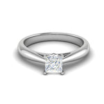 Load image into Gallery viewer, 0.70 cts Princess Cut Solitaire Platinum Diamonds Ring JL PT RS PR 156   Jewelove.US
