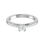 Load image into Gallery viewer, 0.50 cts Solitaire Platinum Diamonds Ring JL PT RC RD 265   Jewelove.US
