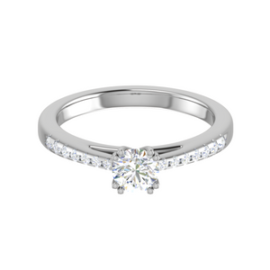0.50 cts Solitaire Platinum Diamonds Ring JL PT RC RD 265   Jewelove.US