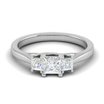 Load image into Gallery viewer, 0.50 cts. Princess Cut Solitaire Platinum Diamond Ring JL PT R3 PR 158   Jewelove.US
