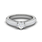 Load image into Gallery viewer, 0.30 cts Solitaire Diamond Split Shank Platinum Ring JL PT RP RD 159   Jewelove.US

