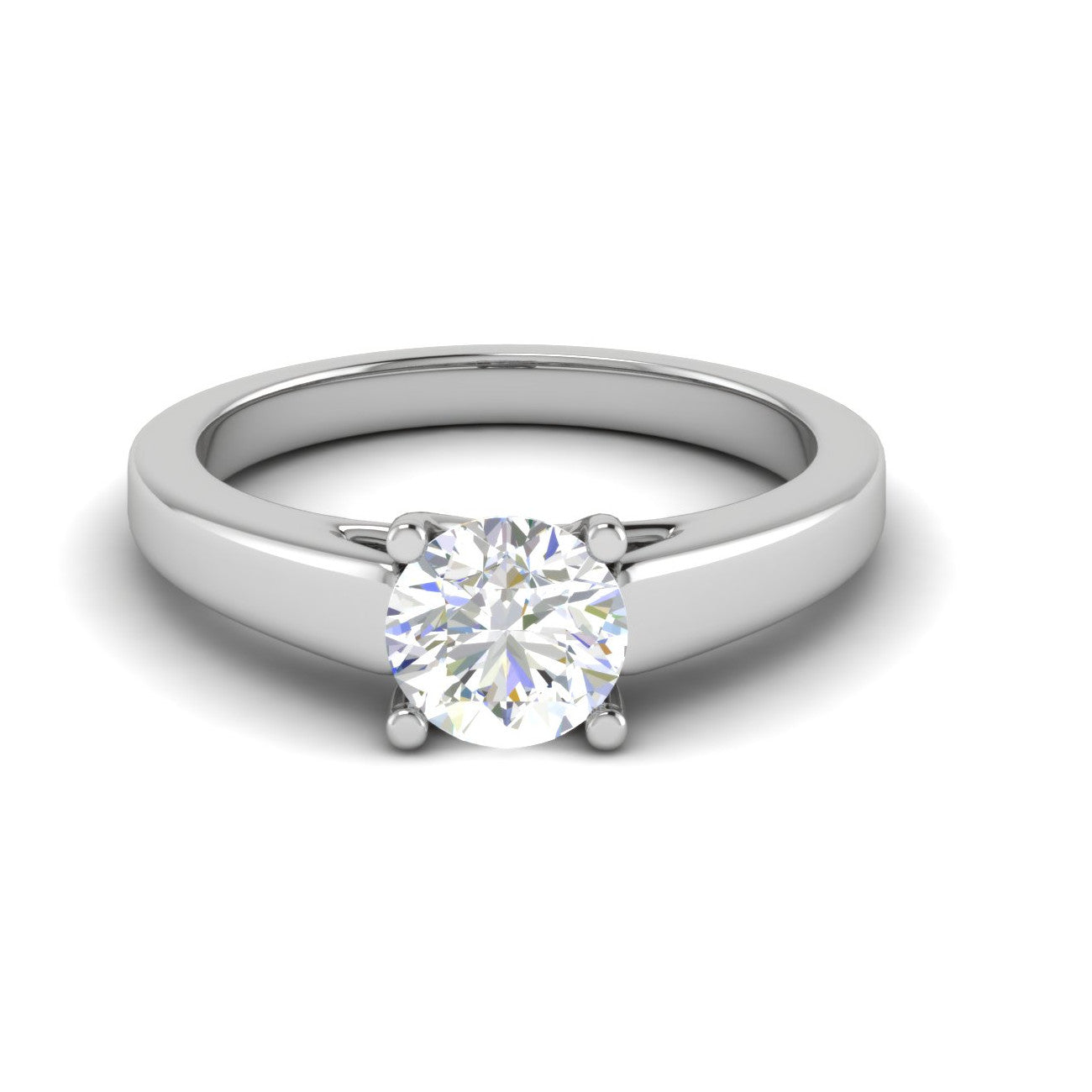 0.50 cts Solitaire Platinum Ring JL PT RS RD 143   Jewelove.US