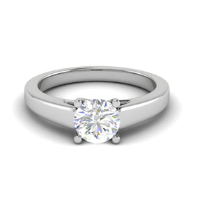 0.50 cts Solitaire Platinum Ring JL PT RS RD 143   Jewelove.US