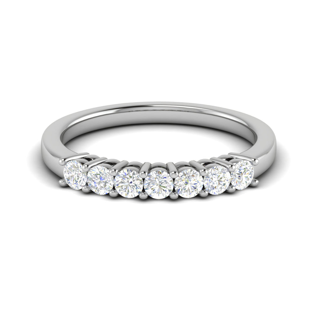 7 Pointer Diamond Platinum Ring for Women JL PT WB RD 137  VVS-GH Jewelove