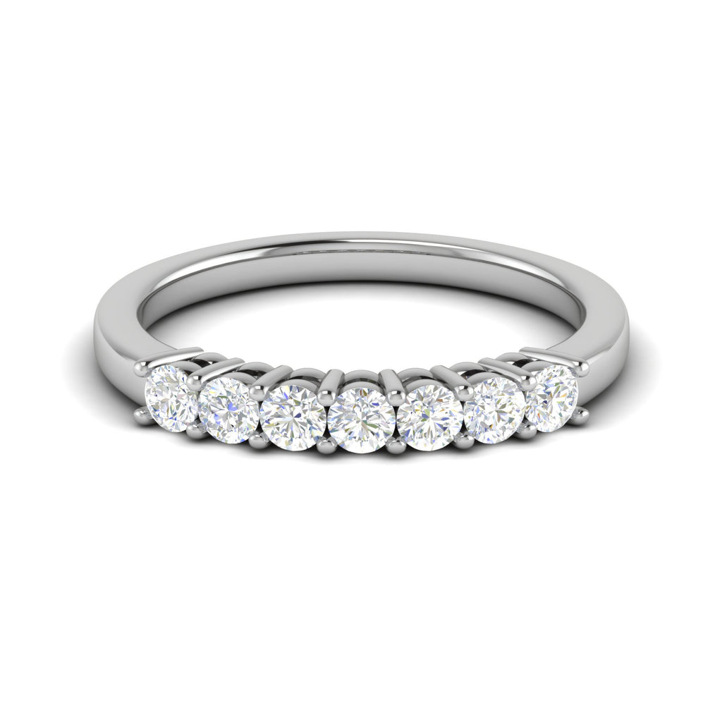 7 Pointer Diamond Platinum Ring for Women JL PT WB RD 137  VVS-GH Jewelove