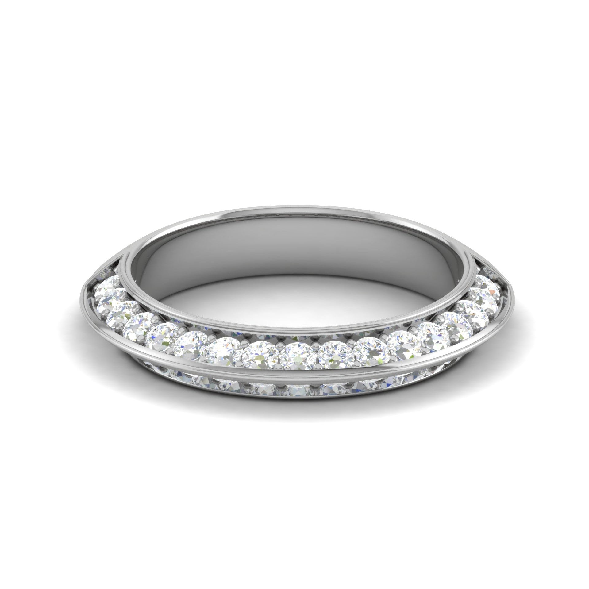 Designer Platinum Diamond Ring for Women JL PT WB RD 129  VVS-GH Jewelove