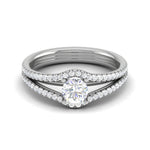 Load image into Gallery viewer, 0.30 cts Solitaire Split Shank Diamond Platinum Ring JL PT RP RD 188   Jewelove.US
