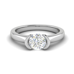 0.50 cts Solitaire Platinum Ring JL PT RS RD 139   Jewelove.US