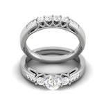 Load image into Gallery viewer, 0.25 cts Solitaire Diamond Split Shank Platinum Ring JL PT RV RD 159   Jewelove
