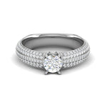 Load image into Gallery viewer, 0.30 cts Solitaire Diamond Split Shank Platinum Ring JL PT RP RD 160   Jewelove.US
